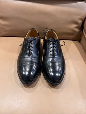 Johnston & Murphy Aristocraft Hide Park II Black Leather Sz 10